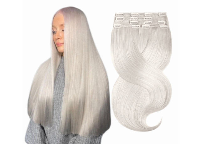 Clip On DeLuxe Drept Black Collection Light Grey